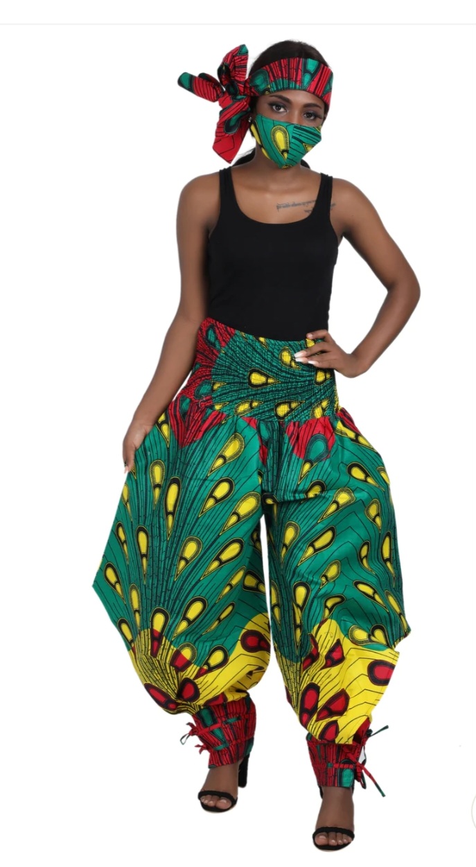 African Print Pirate Pant